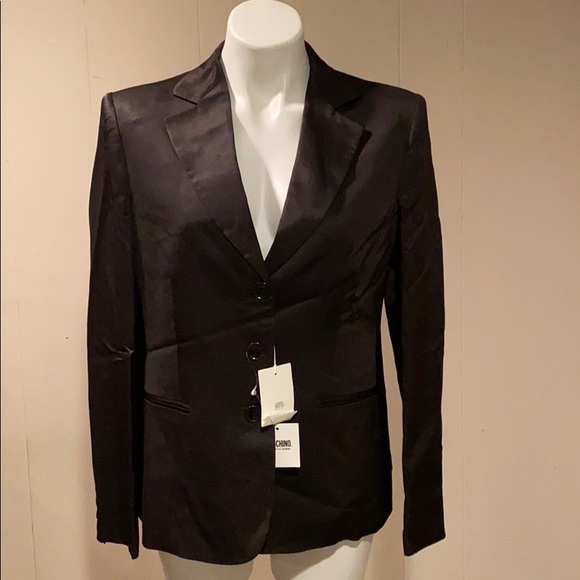 Moschino made in Italy NEW rayon/wool 12 Ónixblack - Picture 1 of 10